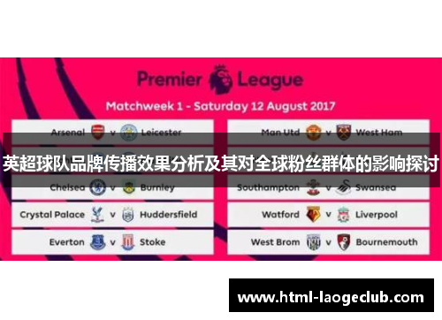 英超球队品牌传播效果分析及其对全球粉丝群体的影响探讨